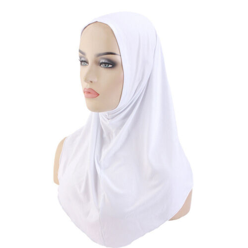 Hijab Women Muslim Amira Prayer Scarf Wrap Shawl Pull On Turban Headscarf Stole - Picture 5 of 18