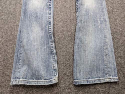 Pantalones de mezclilla Miss Me para mujer 24 azul corte bota bordado floral Y2k boho flor niño - Imagen 4 de 15