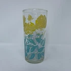 Vintage Fire King AH Yellow Flowers 16oz Large Ice Tea Tall Glass Replacement