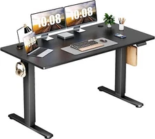55"x24" Black Modern Height Adjustable Electric Standing Desk Home Office Table