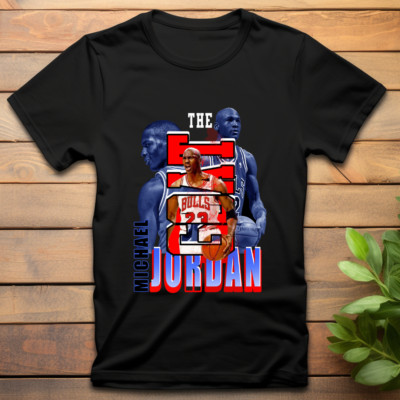 Michael Jordan Vintage Graphic Shirt (ALL SIZES AVAIL. & Black or White Colors)