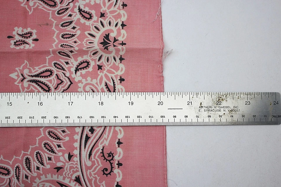 Pañuelo/bufanda pañuelo vintage Paisley Wamcraft 20"x21,5" RN 14193 Foto 4 de 4