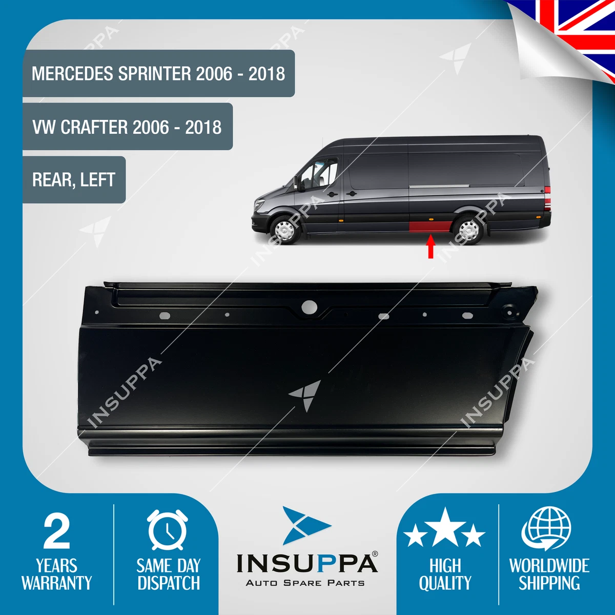 Rear Left Side Lower Metal Panel For Lwb Mercedes Sprinter 06 18 A9066375609