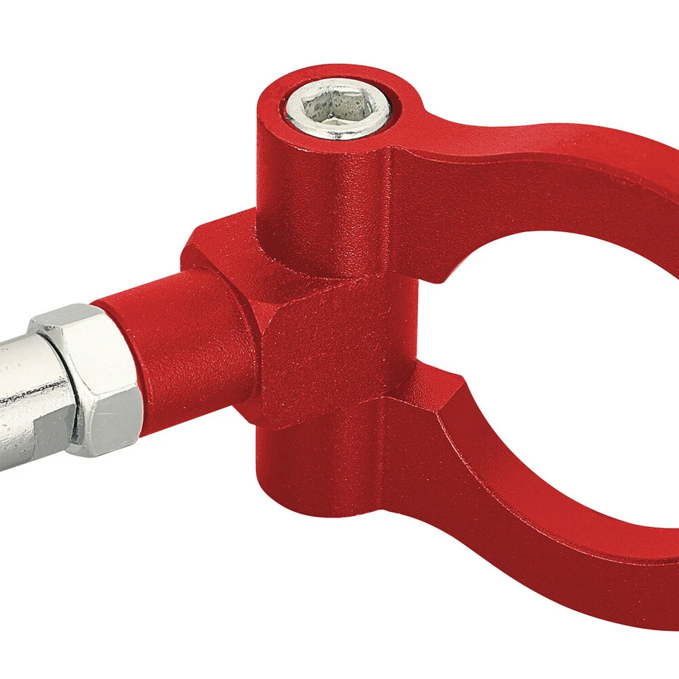 Красный металлический буксировочный крюк в спортивном трековом гоночном стиле для Hyundai Veloster Accent Kia Soul - Изображение 4 из 4