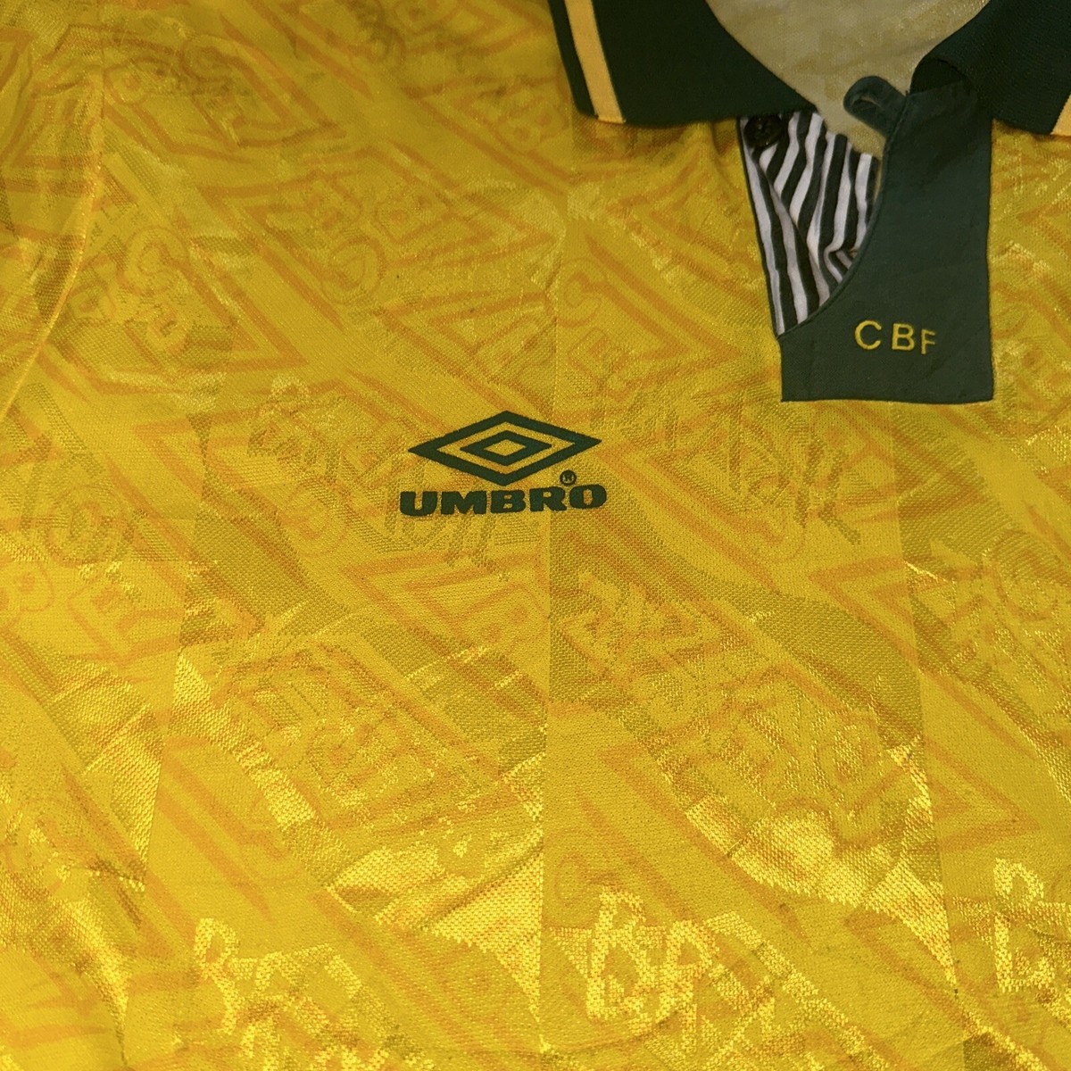 RARE BRAZIL 1991-1993 HOME SOCCER FOOTBALL SHIRT JERSEY KIT UMBRO