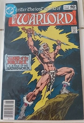 1980 DC Enter the Lost World of THE WARLORD #34 (1976 1st Series) Mike Grell VF