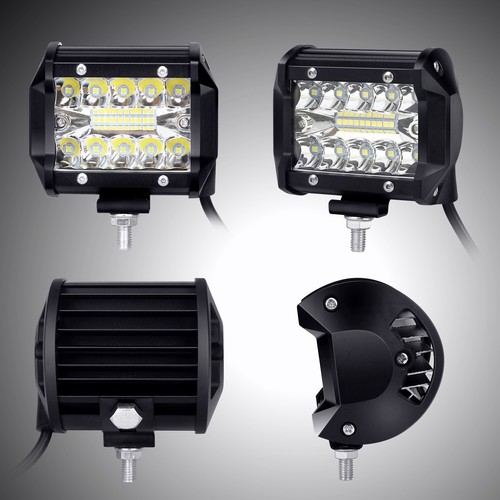 2PCS 4inch 60W Automotive LED Work Light Bars with Switch Wiring Harness Kit - Picture 13 of 14