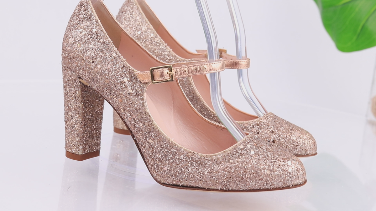 Kate Spade Women's Angelique Mary Jane Pump Size 6 Rose Gold