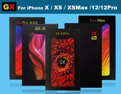 GX Hard OLED For iPhone X XS XsMax 11 12 13 14 Mini Pro Max Display Touch Screen
