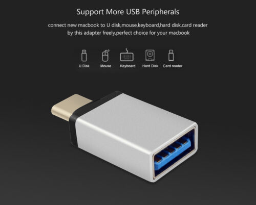 USB 3.0 Male to USB 3.1 Type C Female Adapter OTG Data Sync Cable Adapter - Picture 4 of 7