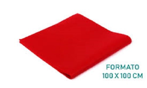 Stock 100 Tovaglie TNT Rosse 100x100 Professionale per Catering e Pub