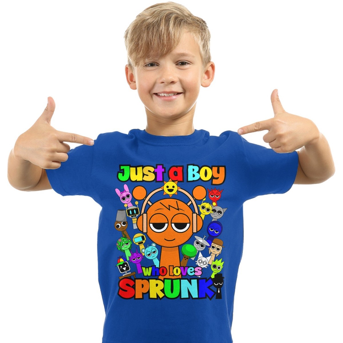 Sprunki boys Oren Just a boy who loves Sprunki T-Shirt Sprunki