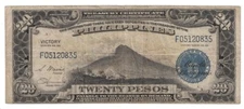 Philippines - ND (1944) 20 Pesos "Victory" Banknote (P-98a) - Short Snorter