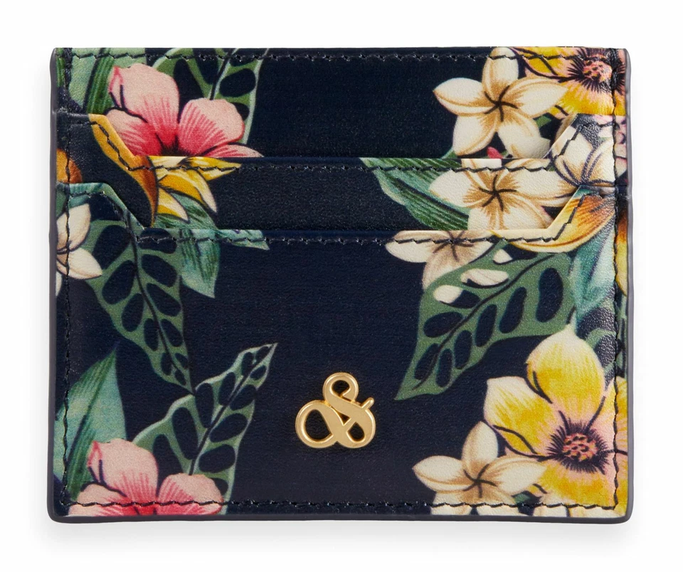 SCOTCH & SODA Leather Cardholder Kartenhalter Combo C Schwarz