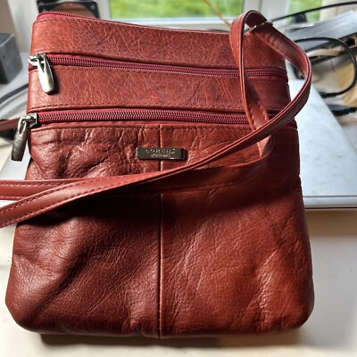 Red Leather Lorenz Accessories Shoulder Bag UK