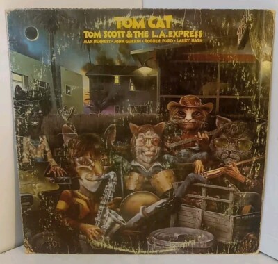 Vintage 1975 Tom Scott & The L.A. Express ''Tom Cat'' Vinyl LP (SP-77029) by Ode