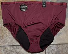 Torrid Size 4 20/24  Wine Period Leakproof Panties Silky Blend Brief NWT