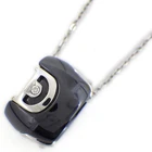 DAMIANI Necklace D,ICON 1 Point Diamond Black Ceramic 750(18K) White Gold