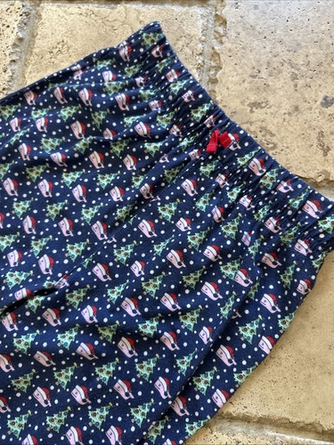 Vineyard Vines Girls Med CHRISTMAS Lounge Pajama Pants Pink Whales Lightweight - Picture 2 of 6
