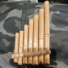 7.5" 7 Pipe Pan Flute Bamboo Authentic Handcrafted Pan Pipe