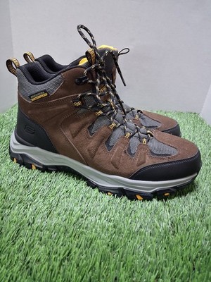 SKECHERS Mens Size 13 Rickter Branson Dark Brown Boots Hiking Outdoor Waterproof Amazon.com | Skechers Men main image 4