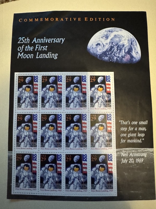 25th Anniversary of the First Moon Landing - Sheet of 12 - 29¢ stamps #2841