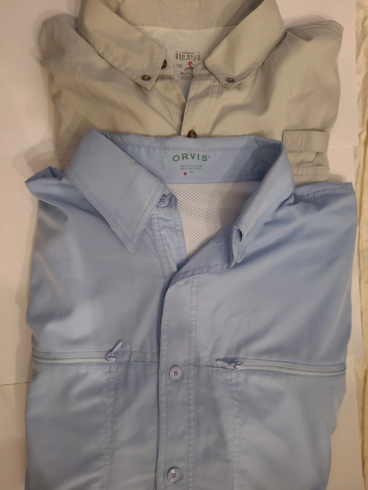 ​Men’s XL Fishing Shirt Bundle: RedHead & Orvis Performance Long Sleeve Set