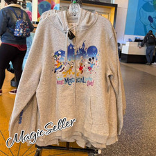 2026 Walt Disney World Most Magic Day Mickey  Friends Zip Up Hoodie Adult XL
