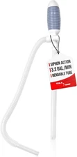 Durable Manual Fuel Transfer Pump Siphon, Hand Siphon Pump 3.2 Gal / Min