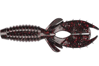 Big Bite YO408 4'' YoMama Pro Serie Flippin Köder Schwarz Neon