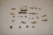 Vintage Lot Of 23 - Mens Jewelry Tie Tacks/Pins