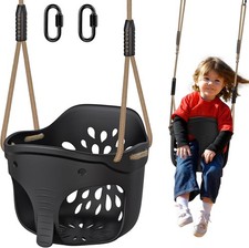 Heavy Duty High Back Full Bucket Toddler Swing Seat, Toddler Bucket Swing with L