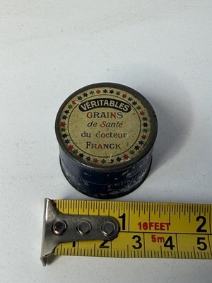 Franks French Medicine Tin Veritables Grains De Sante Dr Franck Paris Apothecary