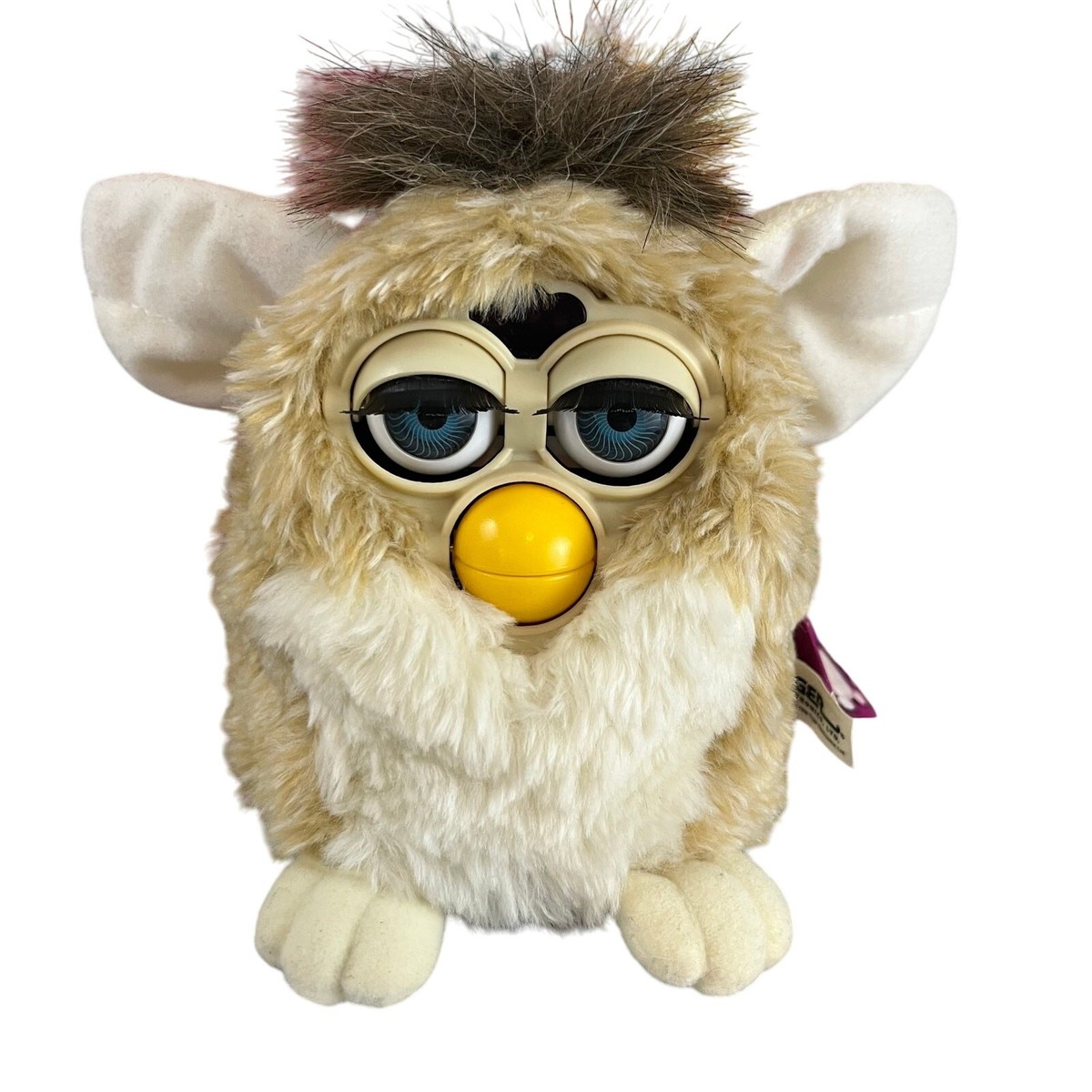 Furby 70-800 Vintage 1998 Working Brown Tan Blue Eyes