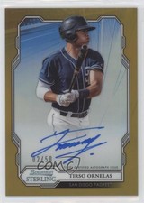 2019 Bowman Sterling Prospect Gold Refractor 2/50 Tirso Ornelas Auto 04lu