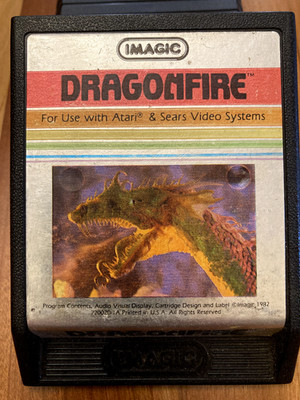 Dragonfire (Atari 2600, Imagic, 1982) Cartridge Only   Untested