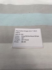 tem 416 Poly Cotton Single-Knit Striped T-Shirt Fabric