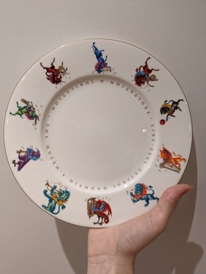 Fortnum & Mason The Queen's Diamond Jubilee Gedenkteller Fine Bone China