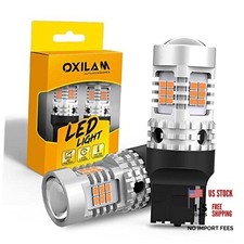 LED Bulbs 4000LM for Turn Signal Lights with Build-in Load 7440 Amber Yellow