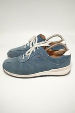 Finn Comfort Damen Leder Halbschuhe Freizeitschuhe Blau UK 5,5 / 38,5