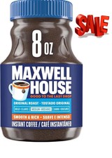Maxwell House Original Roast Instant Coffee, 8 oz Jar