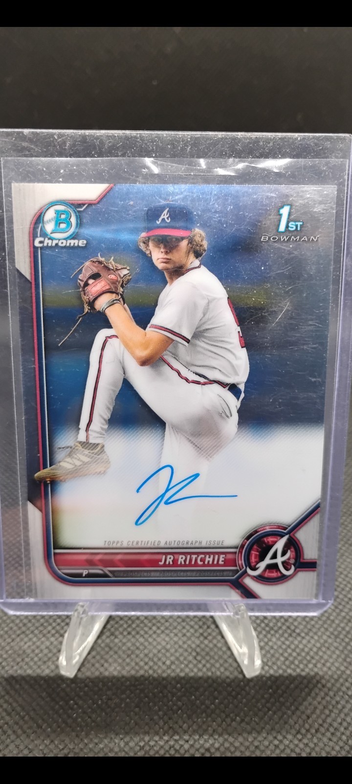 2022 Bowman Chrome Draft JR Ritchie #CDA-JR 1st Bowman Base Autograph Braves