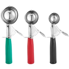 Ice Cream Scoop Set, Cookie Scoops for Baking, Stainless Steel, 3 Sizes