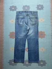 Vintage 80s Levi  s 517 0217 jeans orange tab faded denim worn straight leg 34x29