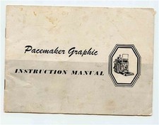 Pacemaker Graphic Camera Instruction Manual Guide Graflex