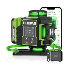 Huepar Laser Level 360 Self Leveling, W04CG Upgraded 4x360° Bluetooth Const