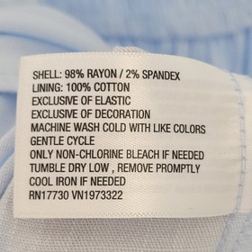 NEW Women's Light Blue Romper Corset Hook Eye Smocked Back Size Medium Coquette