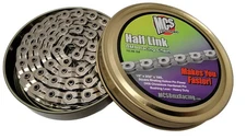 MCS Half Link BMX Racing 1/2x3/32” 100Link Chain Silver