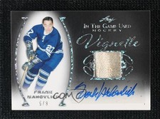 2022 Leaf ITG Used Vignette Relic Silver Sparkle 5/9 Frank Mahovlich Auto 11jd