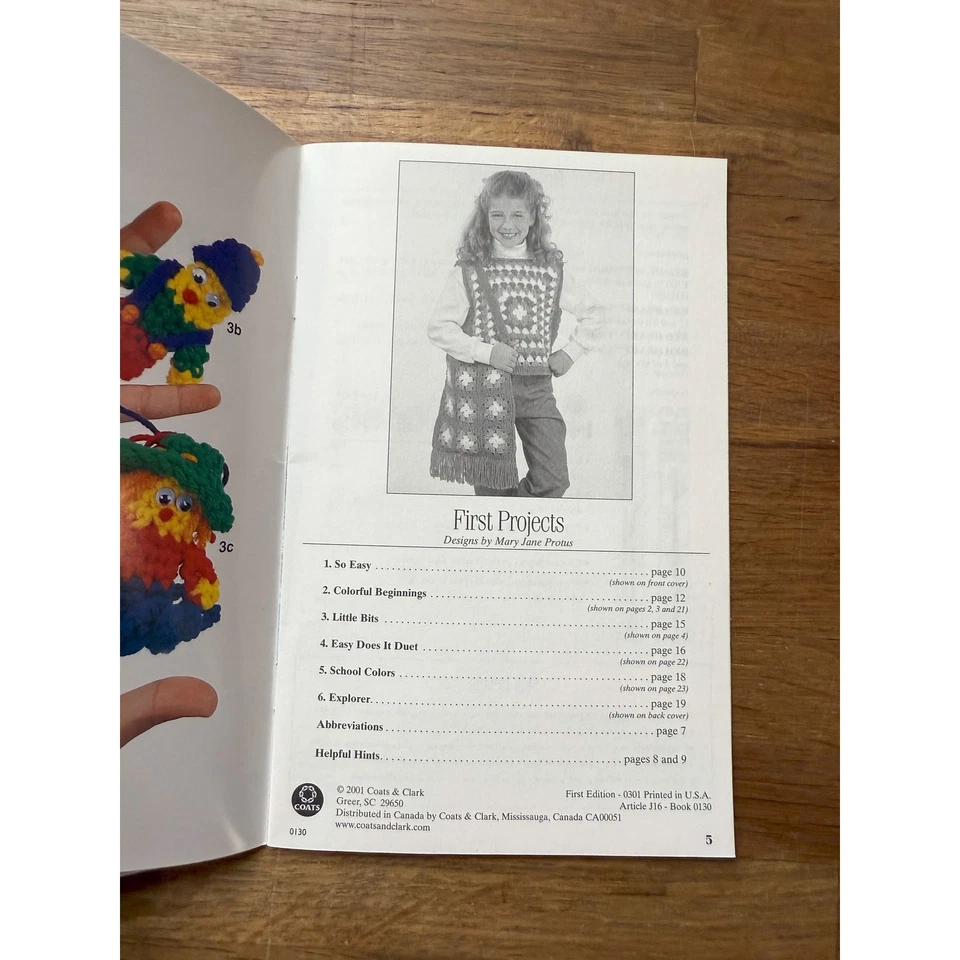 Lot of 3 Red Heart Knit & Crochet Pattern Booklets Vintage - Image 3 of 4